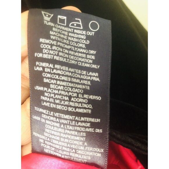 Coogi Girl’s Jacket Size Large (12/14) Elegant Velour Black. Fully Lined - Picture 10 of 11